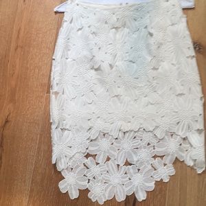 White Lace Skirt